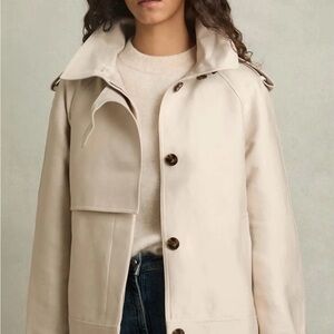 Reiss Cropped Trench Coat